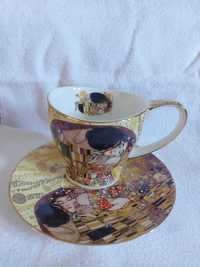Ceasca Ceai + Farfurie Gustav Klimt Sarutul