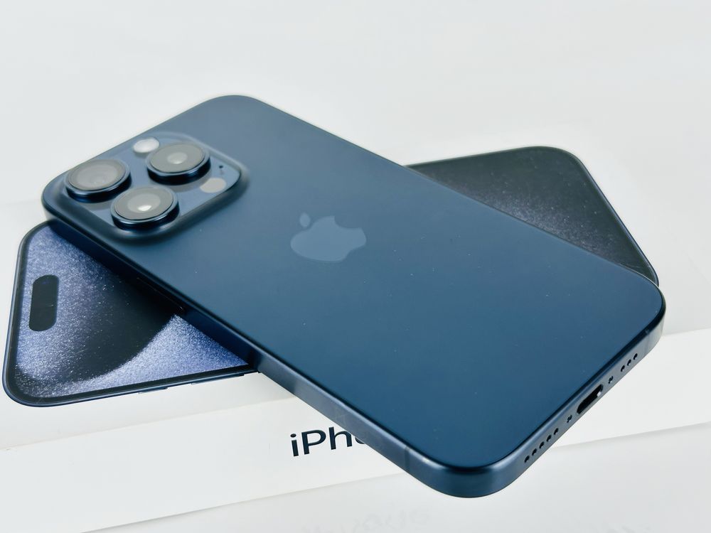 НОВ! Apple iPhone 15 Pro 128GB Blue Titanium Гаранция!