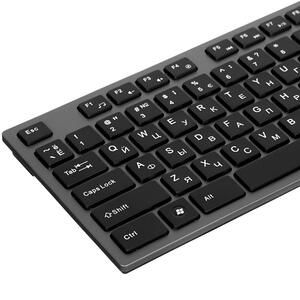# Тонкая клавиатура A4Tech KV-300H серая проводная USB