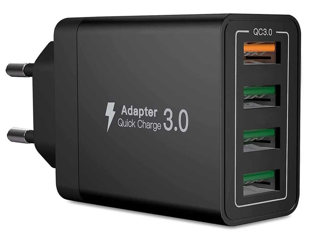 Incarcator de retea 4x USB Quick Charge 3.0 cu 4 porturi USB universal