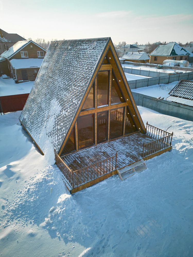 Строительство дома , А- Фрейм , Barn