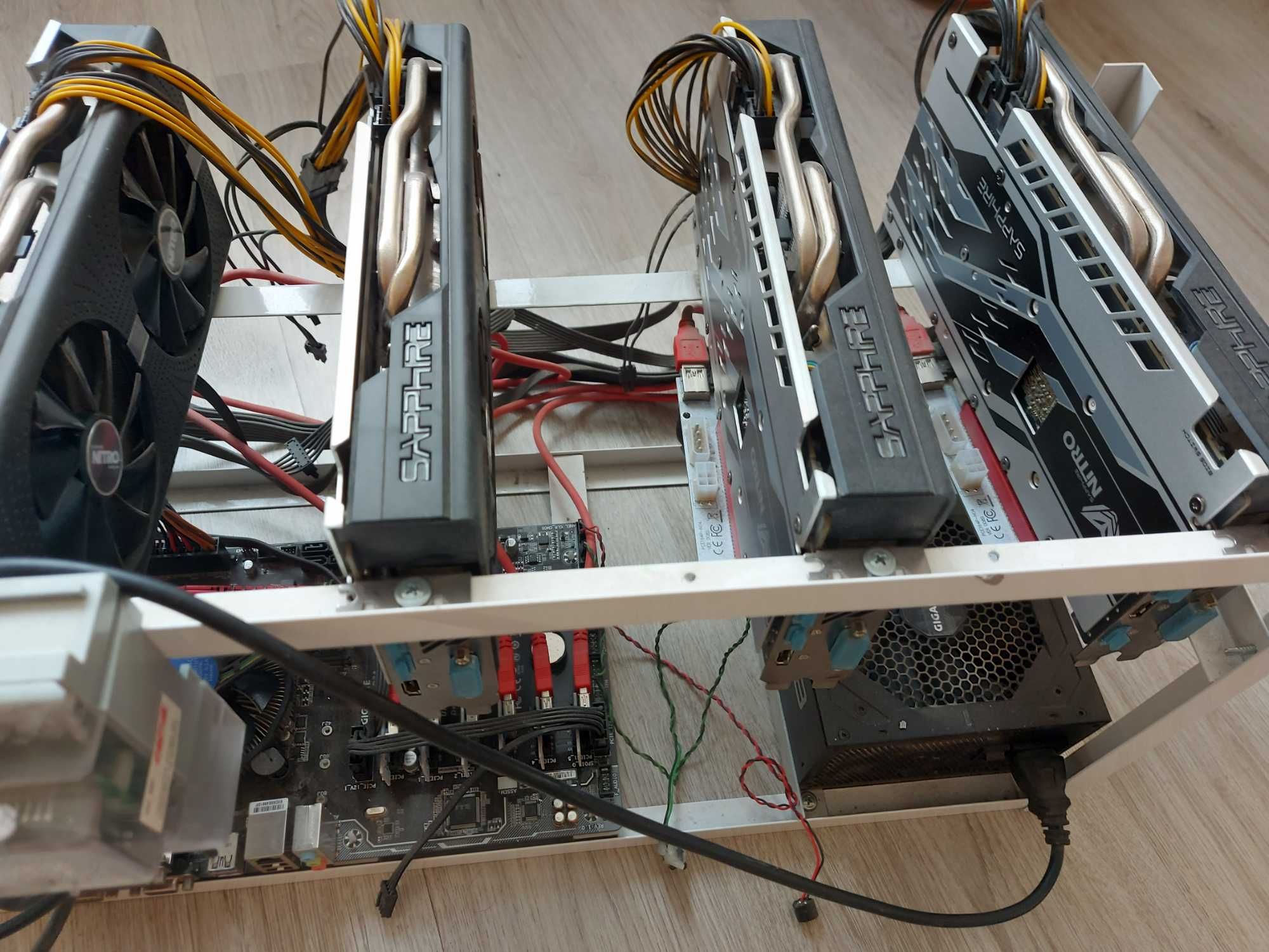 Mining rig 6 x rx 580 8 gb