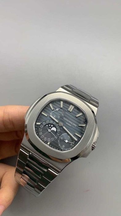 patek philippe nautilus v3 сребро power