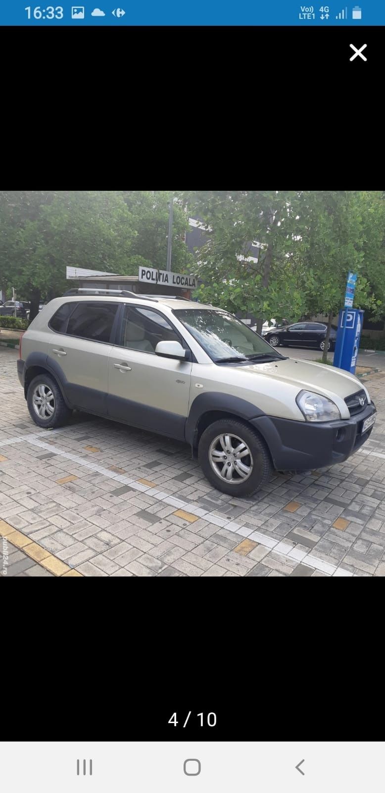 Vând SUV Hyundai Tucson, 4x4, motor 2,0 diesel, an fabricație 2009.