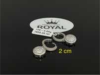 Bijuteria Royal CB : Cercei aur alb 14k 4,89 grame