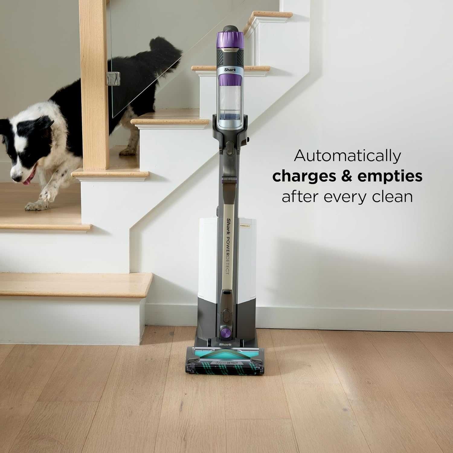 Безжична прахосмукачка Shark, HEPA филтър, PowerDetect Clean & Empty
