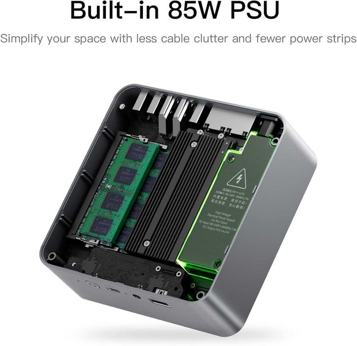 Mini PC Мини Пк Beelink Eqi12 Intel Core i5 12450H 16Gb/500Gb Dual Lan