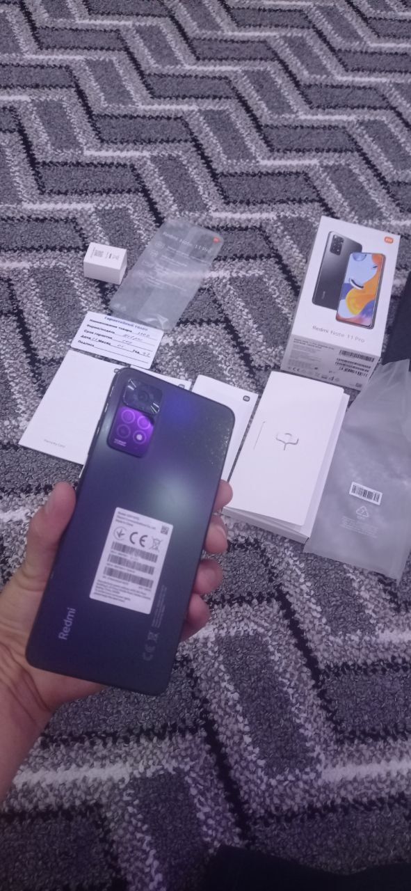 Tezda Redmi note 11 pro 8/128 tali telefon sotiladi katabka dakument