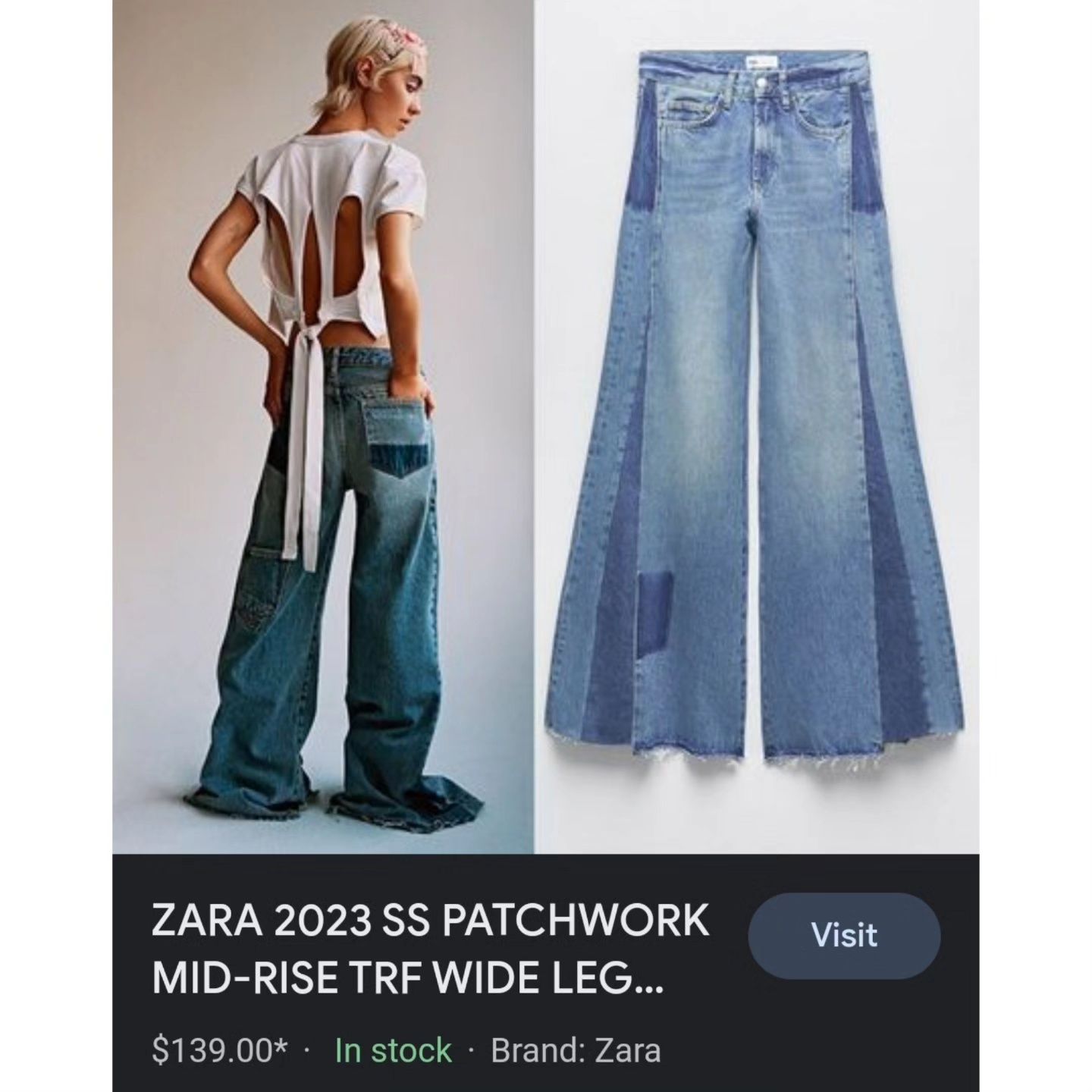 Zara super wide leg