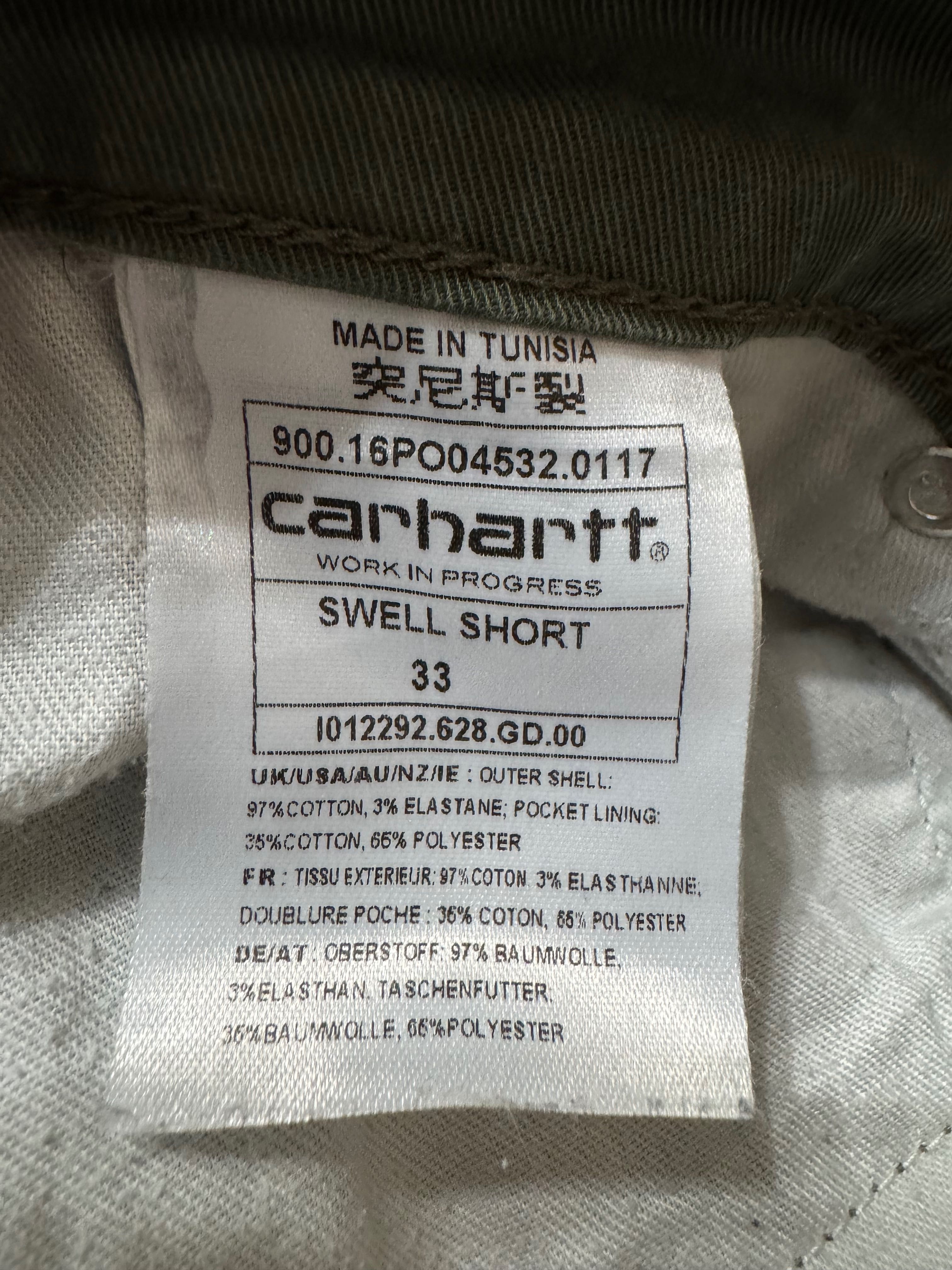 2 броя Carhartt Slim Bermuda.Carhartt WIP Swell Short Dollar Green.