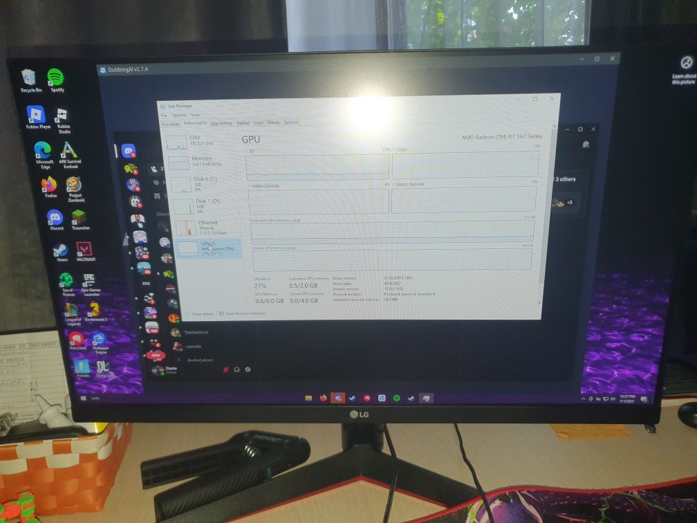 Vând calculator cu monitor de gaming