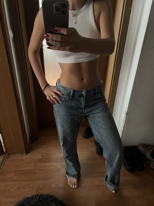 широки сини дънки Zara 34