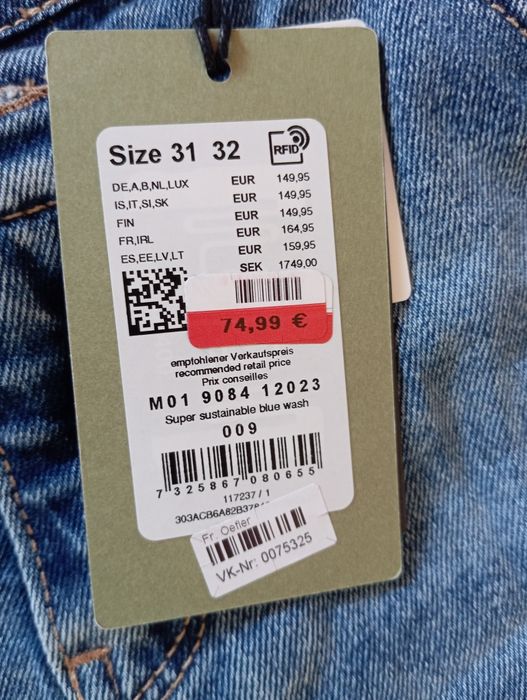 Blugi,Marc O'Polo,cropped , mărimea 31-32,Noi cu etichete