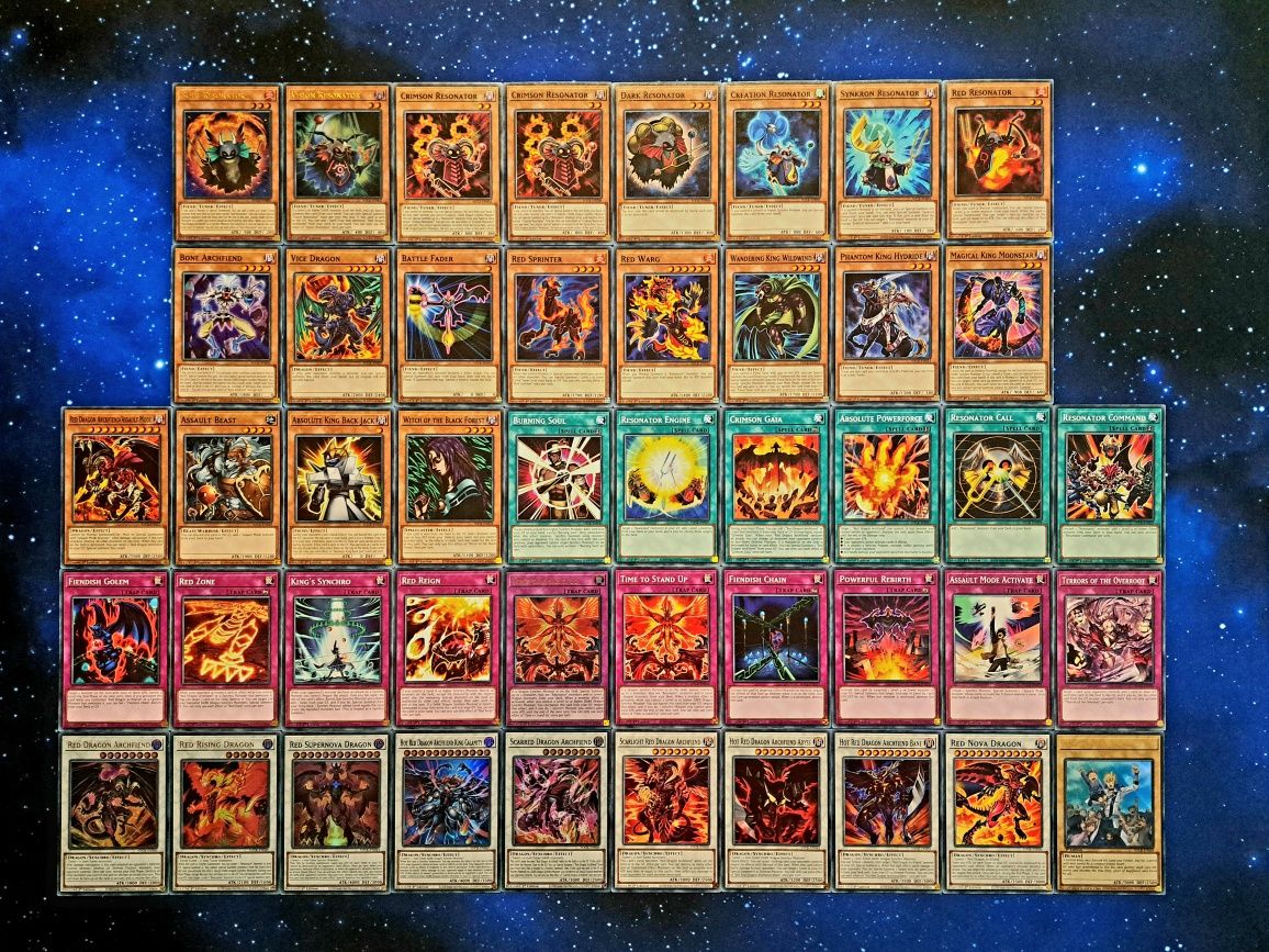 Yu-Gi- Oh - Red Dragon Archfiend + Playmate + Sleeves + Deckbox + Dice