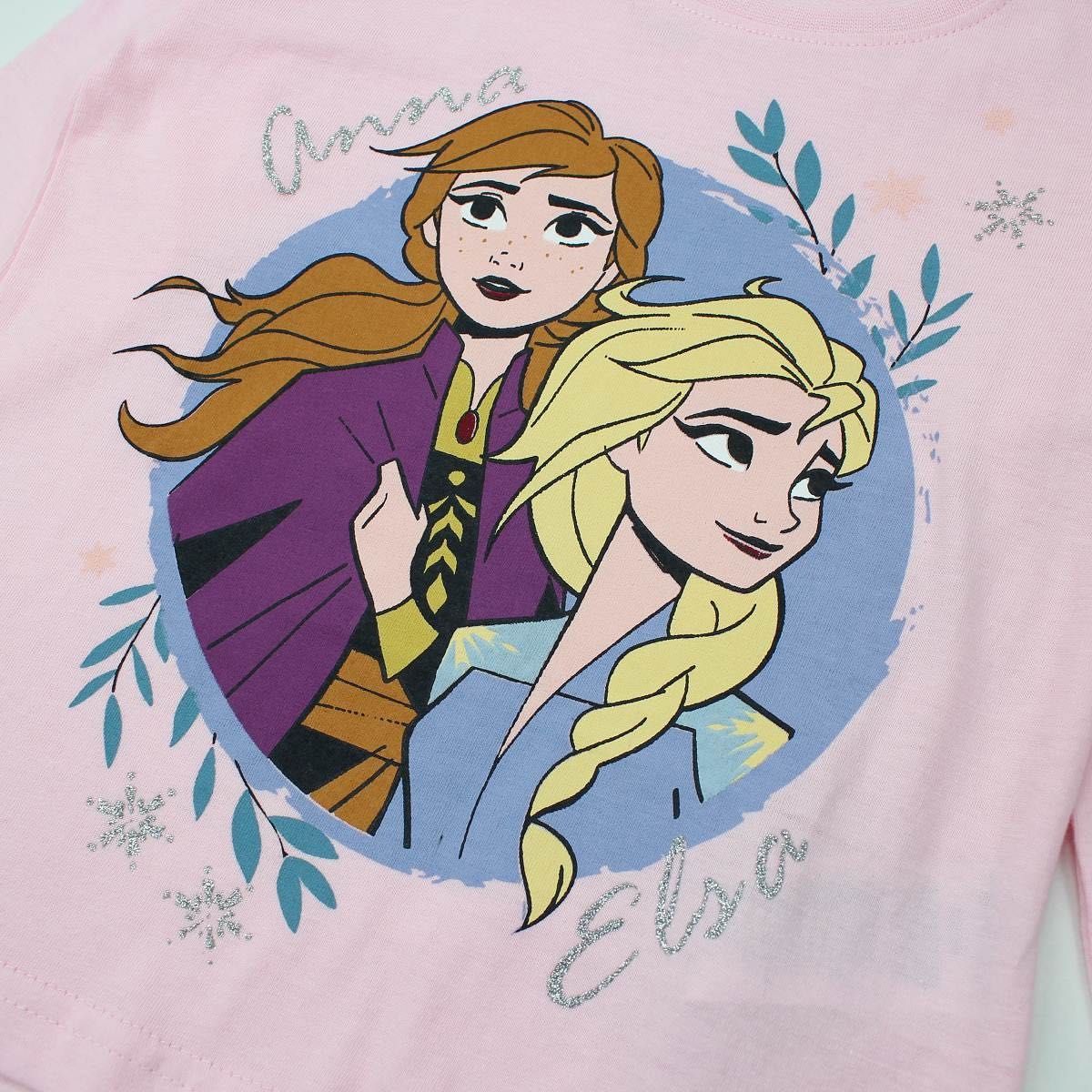 Pijamale Elsa&Ana, Frozen, Disney, Roz Pudrat, haine copii