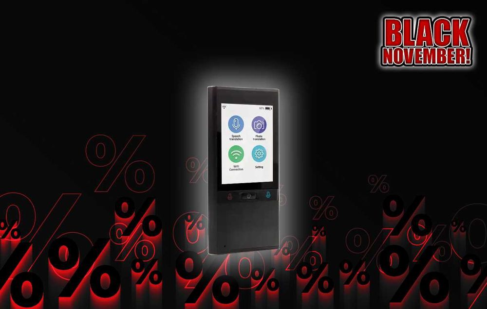 Преводач със 106 езика ONTALK Portable AI Translator - ЧЕРЕН МЕСЕЦ