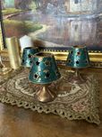 A143 Set 3 bucati sfesnice pentru lumanari rotunde 500g 12cm x8 diam