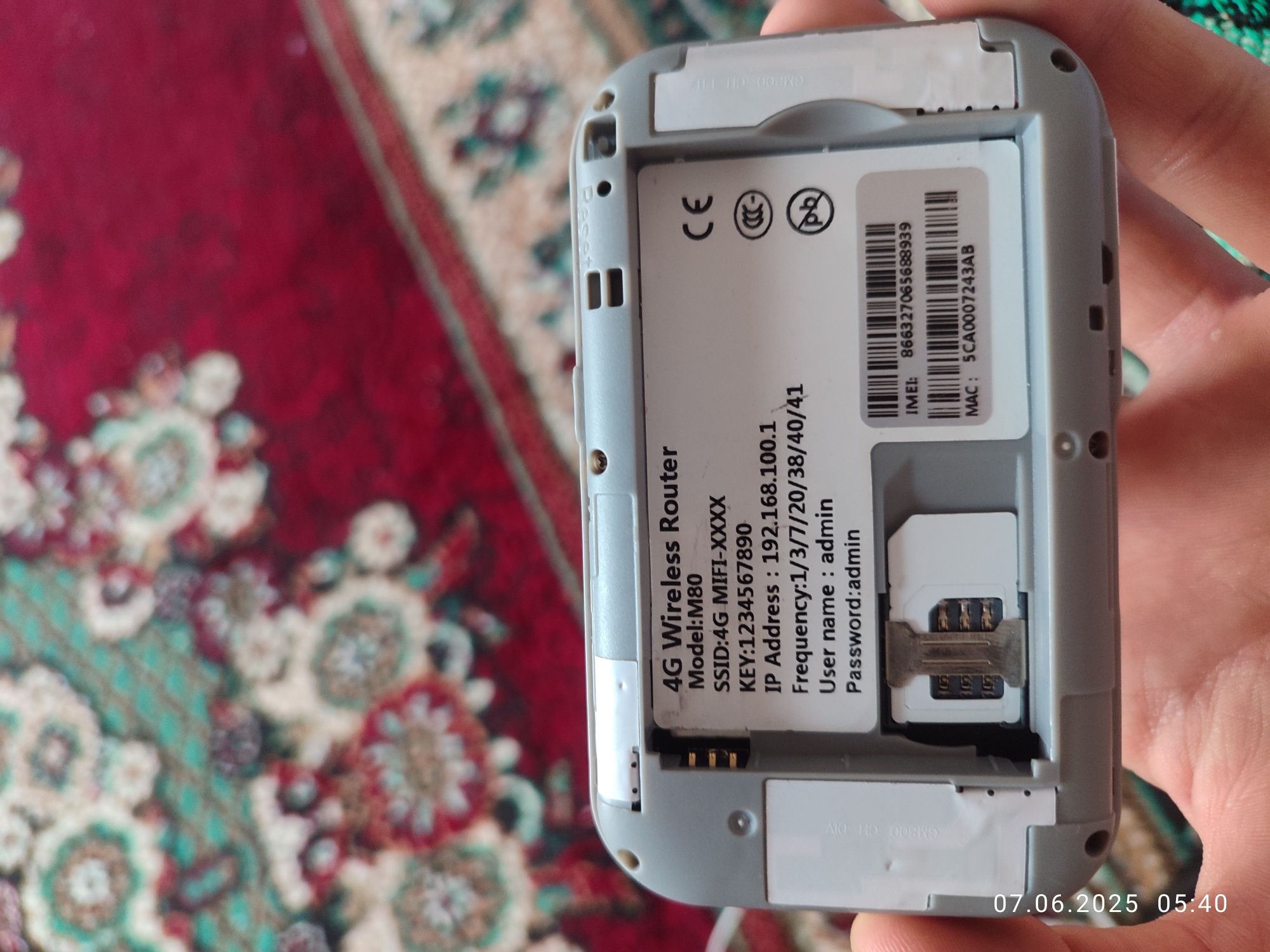 Wi-fi router Bvot sim kartalik