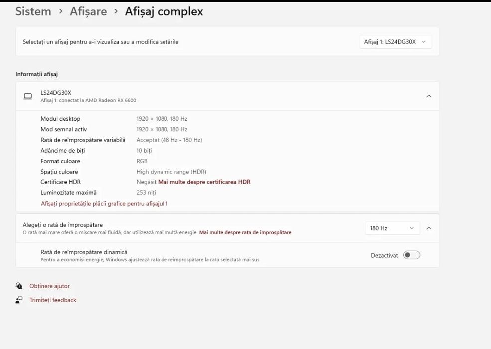 Monitor Gaming LED VA Samsung Odyssey 24", Full HD (1920x1080), 180Hz,