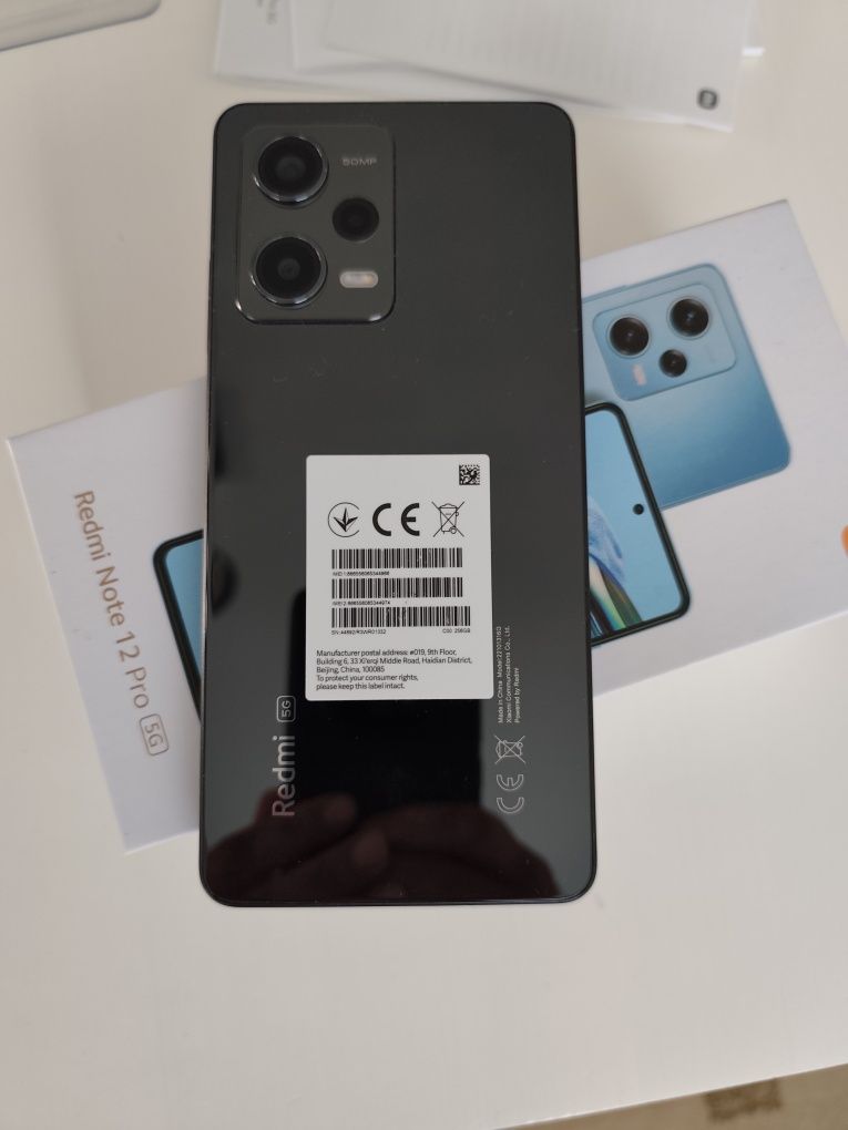 Telefon mobil Xiaomi Redmi Note 12 Pro, 8GB RAM, 256GB, 5G, Midnight B