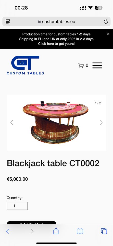Mese blackjack masa baccarat masa 21 cu logo tau customizata stoc