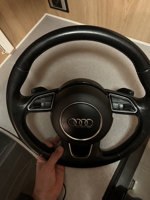 Volan audi a4 a6 q5 s line airbag rotund padele
