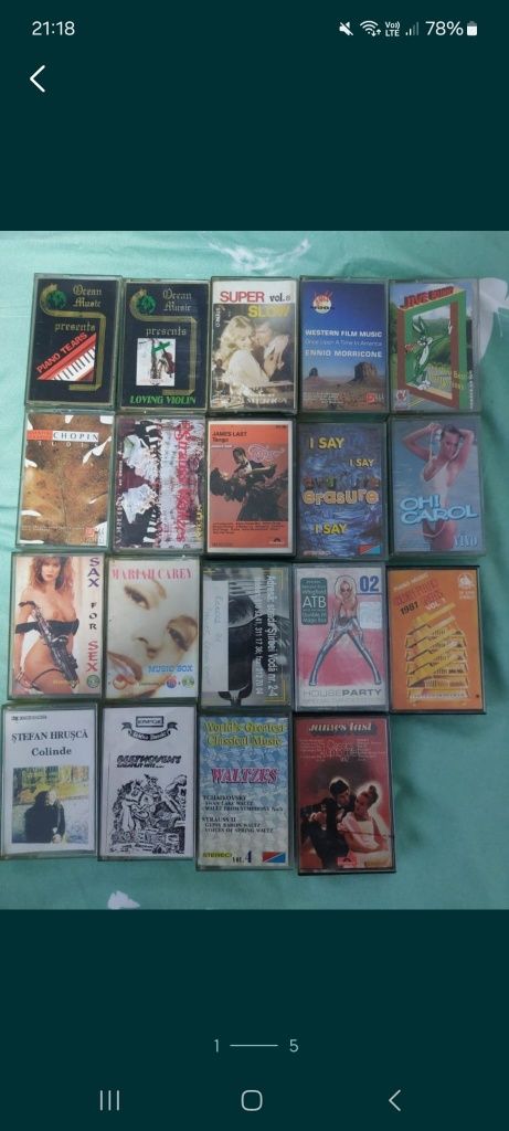 Lot casete audio 48 bucati