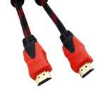 Кабель HDMI M - HDMI M, LAN, чёрно-красный, 1.5 м