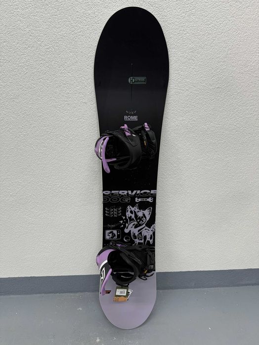 placa snowboard rome service dog L155cm