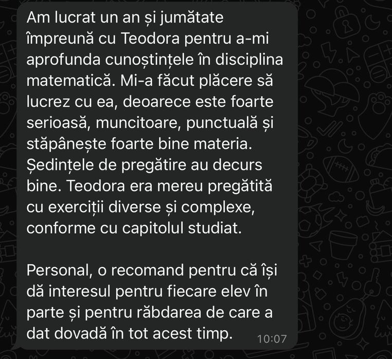 Meditații matematică liceu