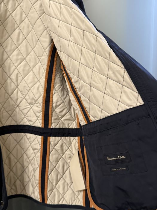 Тъмносиньо тънко яке Massimo Dutti