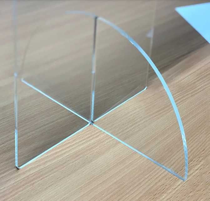 Защитна стена от плексиглас, санитарна бариера 60 x 80 см, 3 мм