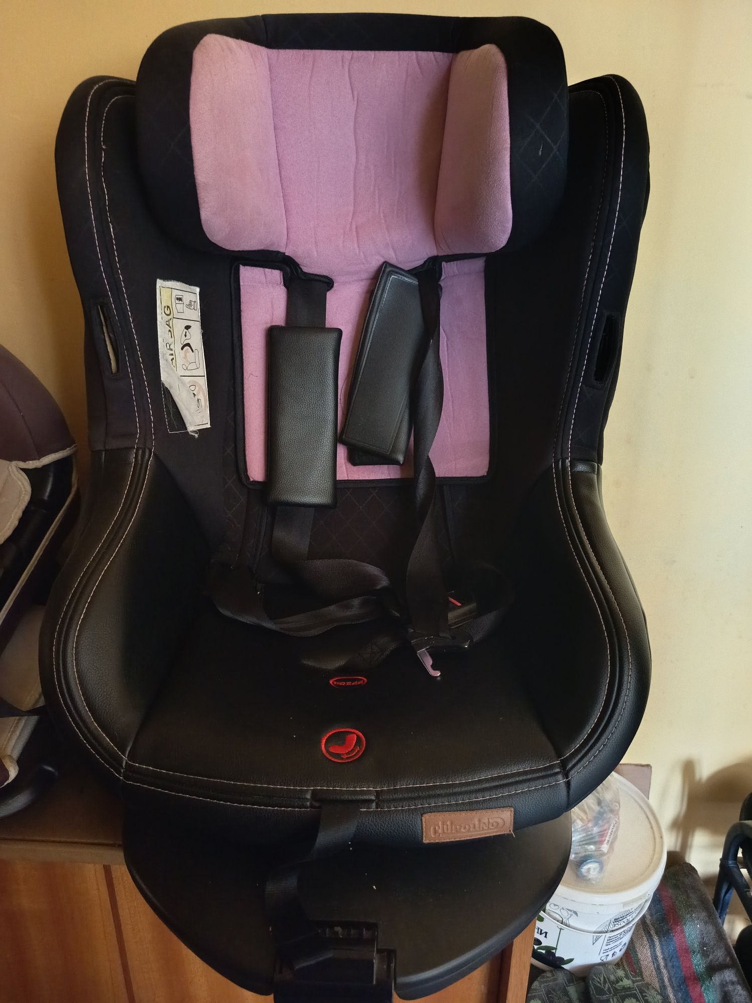 Столче за кола Chipolino ISOFIX Толедо, пепел от рози 0-18кг