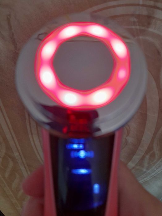 Aparat tratament facial LED si masaj cu ultrasunete 5in1