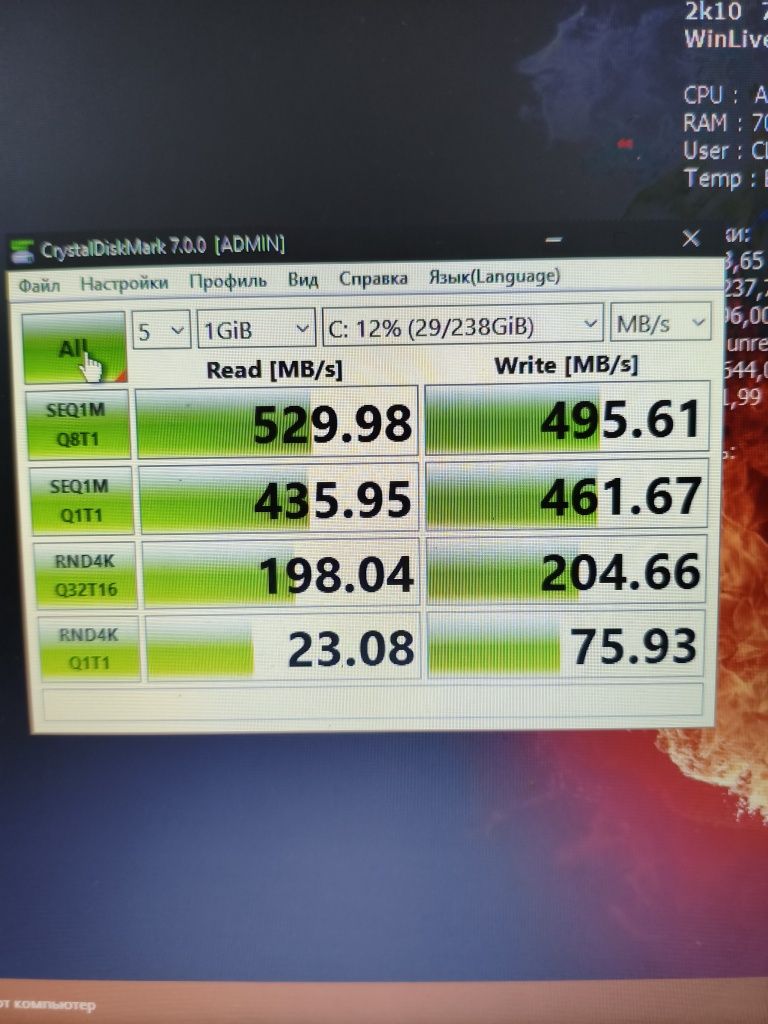 Продам SSD диск 256 гб, Acer