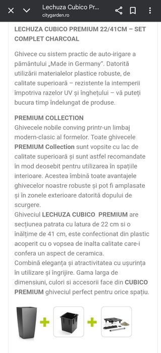 Ghiveci Lechuza cubico