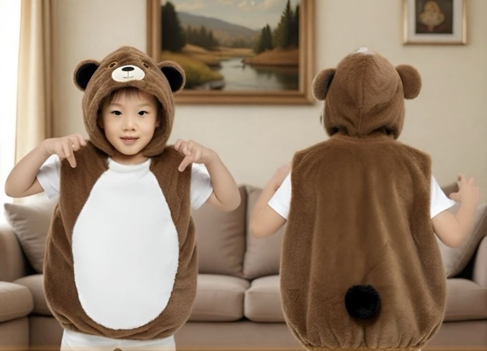 Костюм медведя, новый. Только идет кофта сверху с копюшоном.