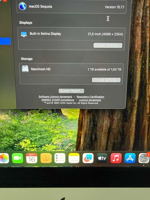 iMAC 2019  Retina 4K ,1TB SSD  i5 6-Core AGP Amanet Cod 3392