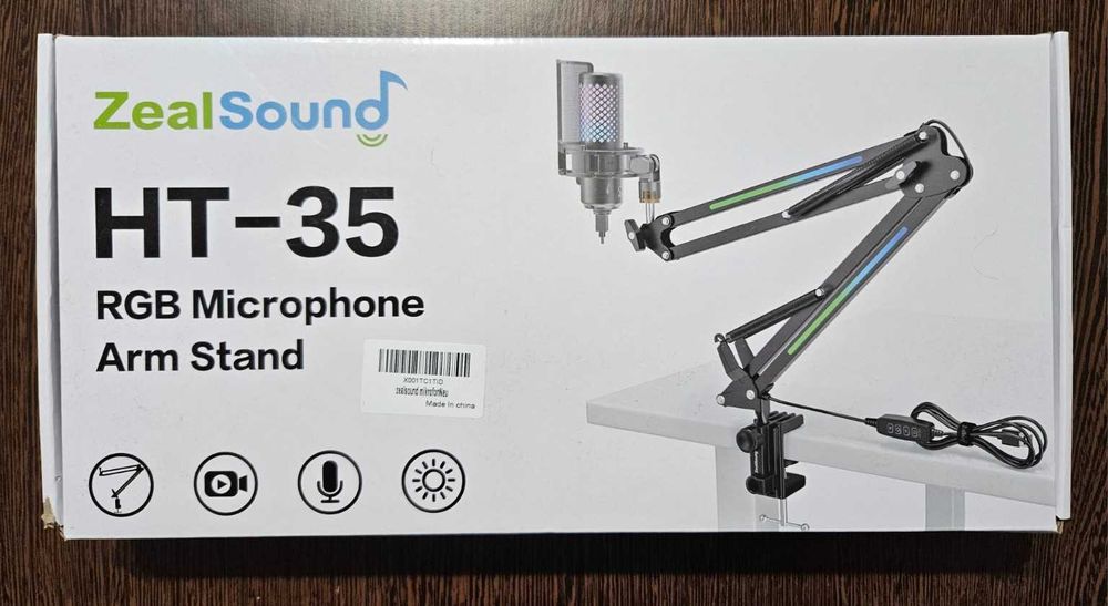 Braț microfon RGB ZealSound HT-35 – ca nou, complet