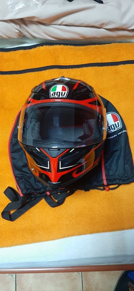 Casca moto agv k5s marime L 59 60 cm saculet motocicleta deosebita