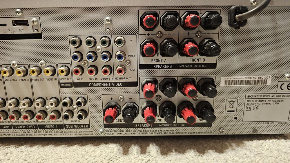 Amplituner Sony STR-DG910 7.1 Dolby Digital , HDMI , 100w/canal 8ohms