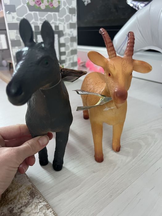 Animale cu sunete moi umplute cu vata , magar si capra