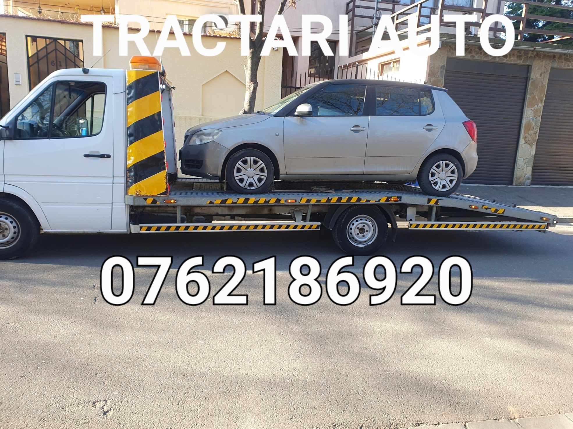 Tractari auto si utilaje 24/24  la datorie