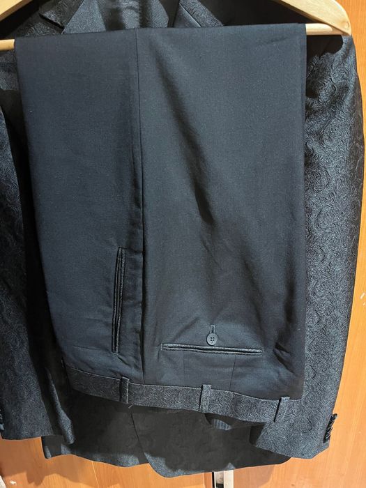 Costum de ginere brand Alb si Negru