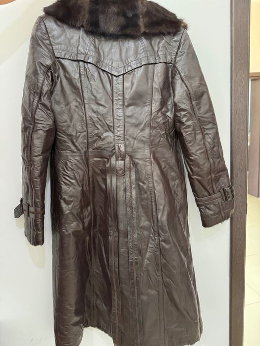 Дълго палто с косъм