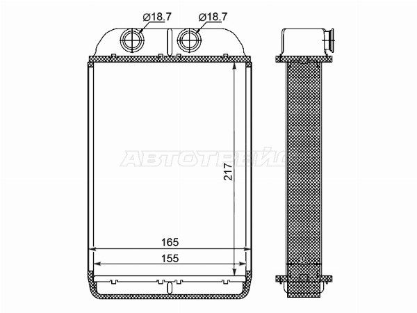 Радиатор отопителя салона Audi A6