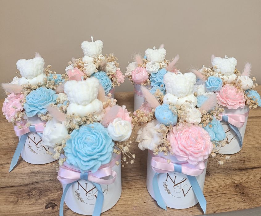 Букети от ароматни соеви свещи