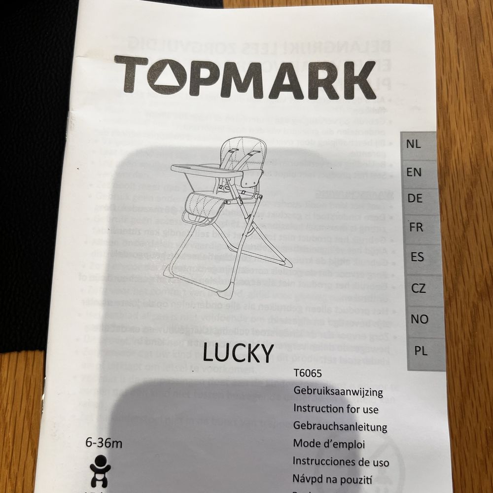 Стол за хранене Topmark сив
