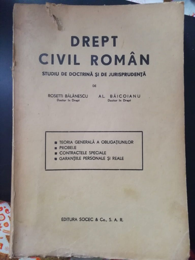 Drept Civil Român din anul 1943