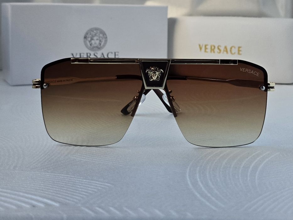 Мъжки слънчеви очила маска кафеви